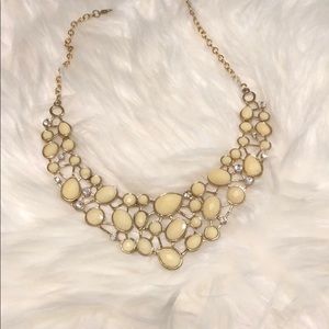 Cream and gold necklace